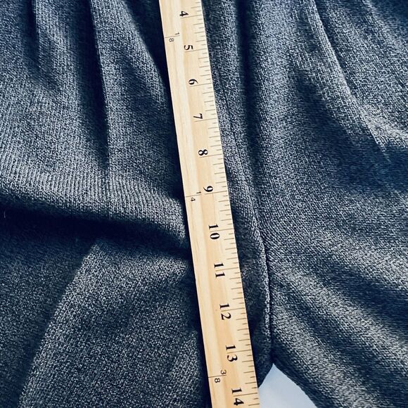 Dunollie Looms VINTAGE Pant Suit Small Gray Wool Knit Gold Buttons Pleated Retro - Picture 6 of 11